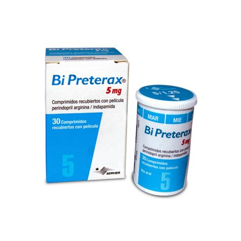 BIPRETERAX 5 MG FCO X 30 COMP Farmavida Droguería Online Salud