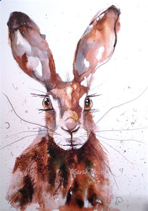 March Hare Original Watercolour Etsy Original Watercolors Art