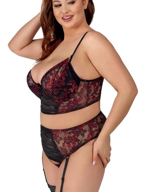 Open Jarretel Lingerie Set Grote Maten Cocolamar Be