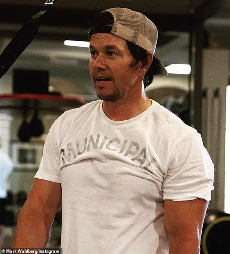 Mark Wahlberg Proudly Displays His Funky Bunch Of Abs As He Goes