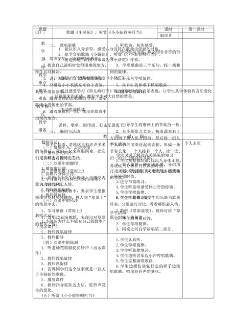 2022年春三年级音乐下册 第4课《打起手鼓唱起歌》教案 湘艺版