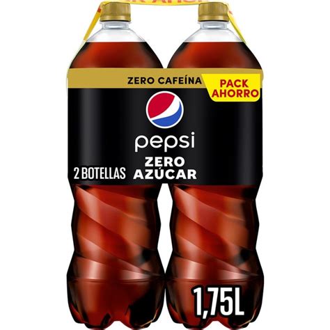 Comprar Refresco de cola sin azúcar ZERO CAFEÍNA pack 2 botellas 1 75 l