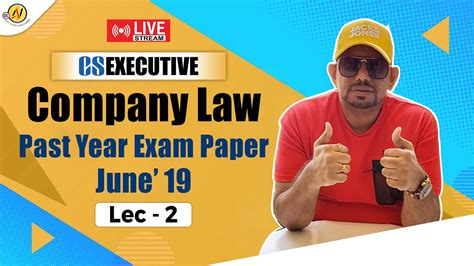 Cs Executive Company Law Past Year Exam Paper June 19 Lec 2