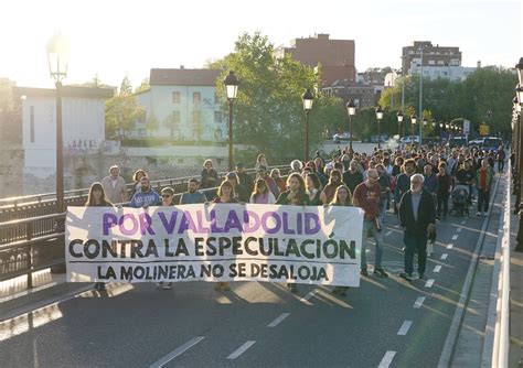 Manifestación contra el desalojo de La Molinera El Día de Valladolid