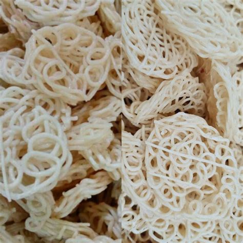 KERUPUK KERITING KECIL Mentah Krupuk MAWAR PUTIH Rasa Bawang Enak Gurih