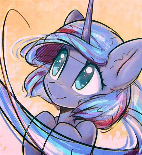 Alicorn Artist Mirroredsea Cute Female Lunabetes Mare