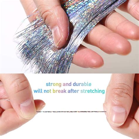 Gold Hair Tinsels Diy Kit Extensionslong Strand Festival Etsy