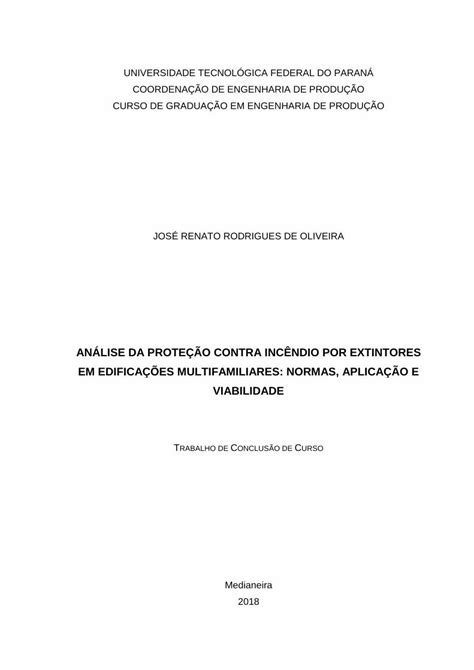 PDF ANÁLISE DA PROTEÇÃO CONTRA INCÊNDIO POR EXTINTORES DOKUMEN TIPS