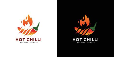 Red Hot Chili Logo Designs Concept Vector Spicy Pepper Logo Designs