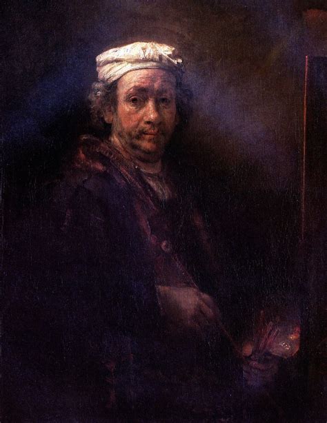 이젤의 셀프 초상화 Rembrandt Harmens Van Rhine 렘브란트