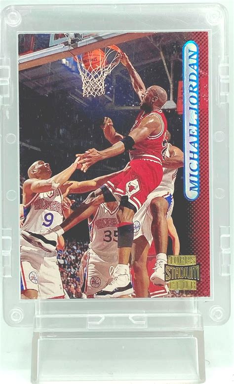 Vintage 1997 Topps Stadium Club Gold Michael Jordan Card 101 Holo