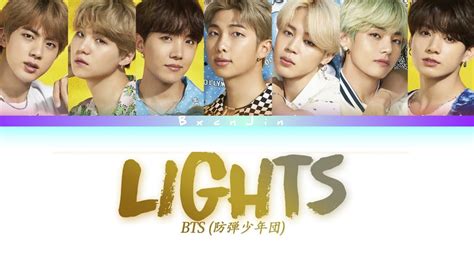 Bts Lights Color Coded Lyrics Eng Rom Youtube