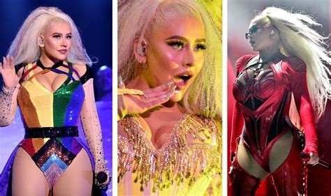 Christina Aguilera Puts On Very Racy Display As She Parades Raunchy