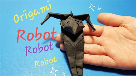 Cara Membuat Origami Robot Easy Origami Tutorial