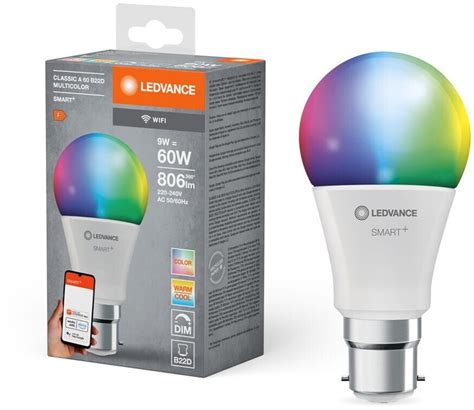 LEDVANCE Smarte LED Lampe Mit WiFi Technologie Sockel B22d Dimmbar