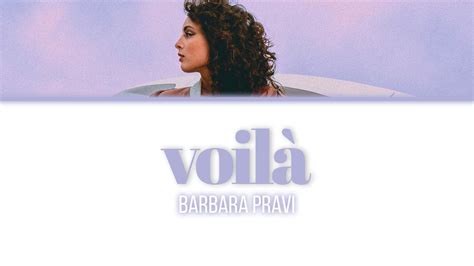 Barbara Pravi Voil Lyrics Paroles Youtube