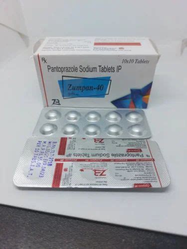 Pantazole Sodium Tablet Ip 10x10 Tablets Prescription At Rs 550box