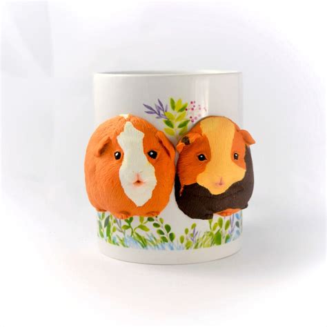 Guinea Pig Mug Accessory T Personalized Polymer Clay 3d Cup Etsy