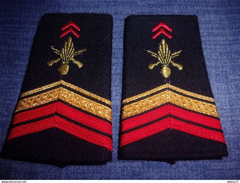 Uniformes Galons D Paules Caporal Chef De L Infanterie Fourreaux