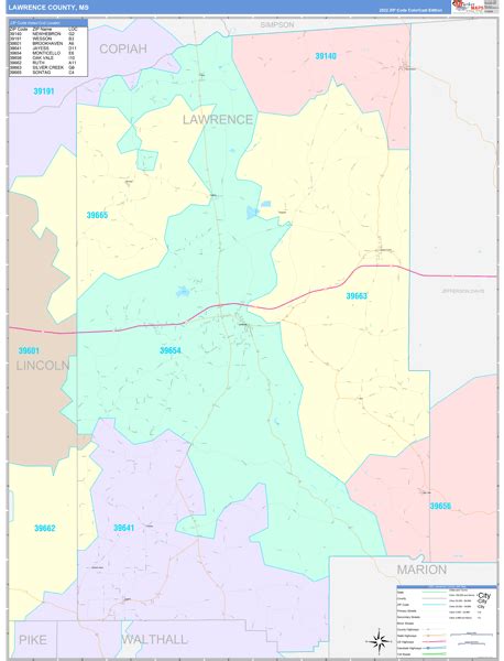 Maps of Lawrence County Mississippi - marketmaps.com