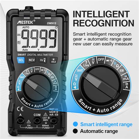 Mestek Portable Smart Auto Range Multimeter