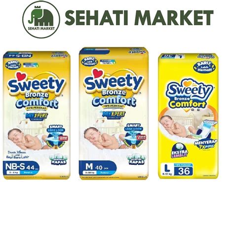 Jual Sweety Bronze Comfort Perekat Nb S Newborn M L