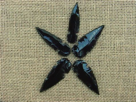 Obsidian Arrowheads Spearheads