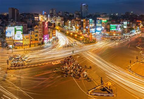 Hanoi Vietnam May 15 2016 Panorama Aerial Skyline View Of Hanoi