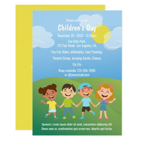 Children's Day Invitation | Zazzle.com