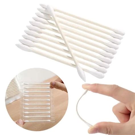 500pcs Disposable Double Head Cotton Swab Makeup Supplies Women Makeup