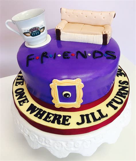 Friends Tv Show Themed Birthday Cake Cambridge Dvascakes Friends