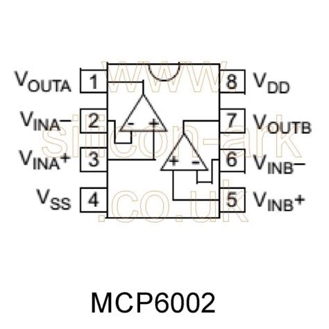 Microchip MCP6002-I/p Op-Amp | PRICE, STOCK, DATASHEET, | silicon-ark