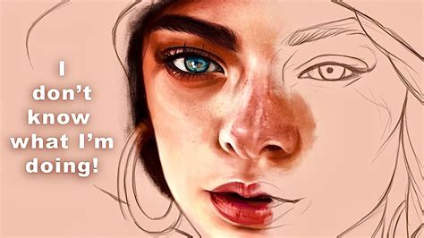 Painting A Digital Portrait With NO EXPERIENCE Easier Than