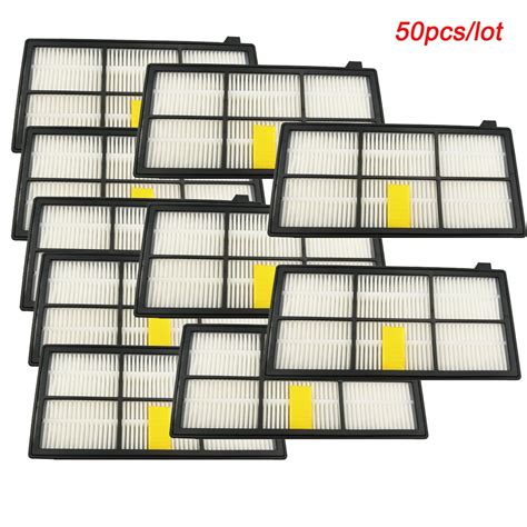 50PCS/lot, HEPA Filter Replacements for Irobot Roomba 800 900 series ...