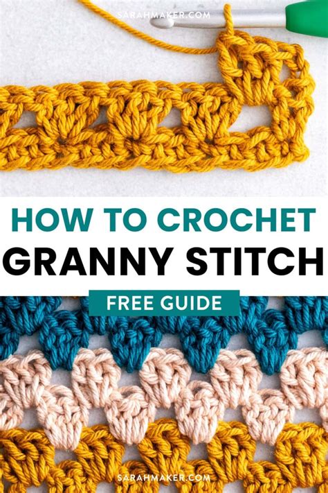 How To Crochet The Granny Stripe Stitch Sarah Maker