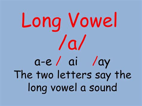 Sounds Long Vowel Poems