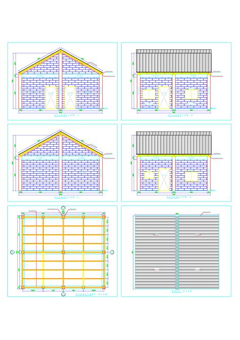 Sloped Roof House Plan - CAD Files, DWG files, Plans and Details