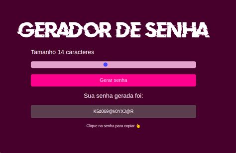 GitHub Kamillafaust Gerador Senha Html Css Js Criando Um Gerador De