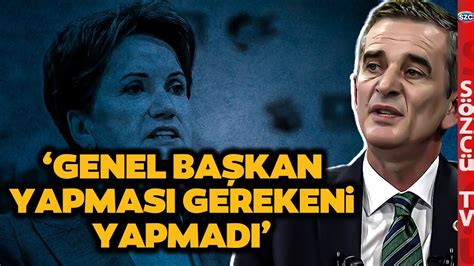 Ümit Dikbayır dan Gündemi Sarsacak Akşener Sözleri Yapması