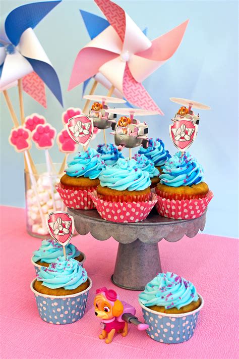 Paw Patrol Skye Cupcakes Toppers Nickelodeon Parents