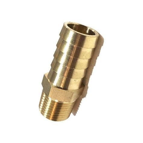 5 8 ID Hose X 1 2 NPT Male Thread Straight Brass Barbed Fitting