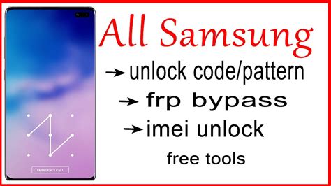 All Samsung Screen Lock Frp Bypass Imei Repair Tools Youtube