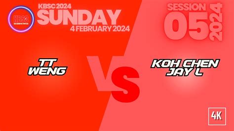 4K TT Weng Vs KohChen JayL KBSC SUNDAY 05 2024 4 February 2024