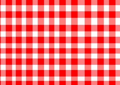Red And White Checkered Pattern