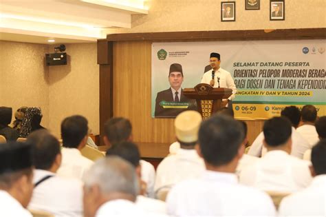 Prof Yasir Buka Orientasi Pelopor Moderasi Beragama Uin Ar Raniry