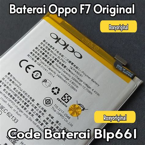 Jual Baterai Batre Oppo F Cph Cph Original Blp