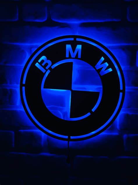 BMW Logo Led Sign German Car Wall Decor Christmas Gift Gifts For Him