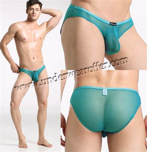 Fashion Mens Sexy Pouch Underwear Bikini Sexy Sheer Mens Thongs Hot