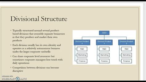 Basic Forms Of Organizational Structure Youtube