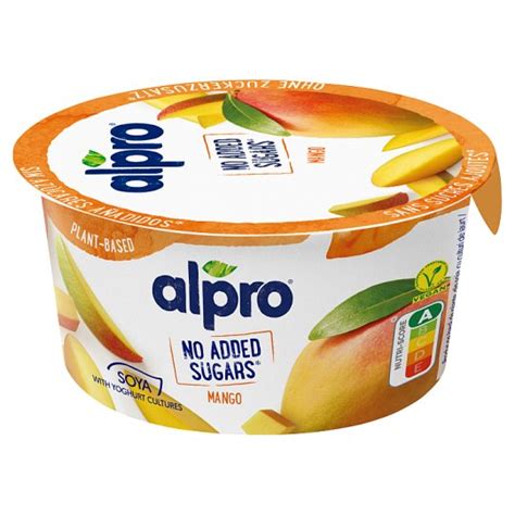 Alpro sójová alternatíva jogurtu bez pridaného cukru mango 135 g